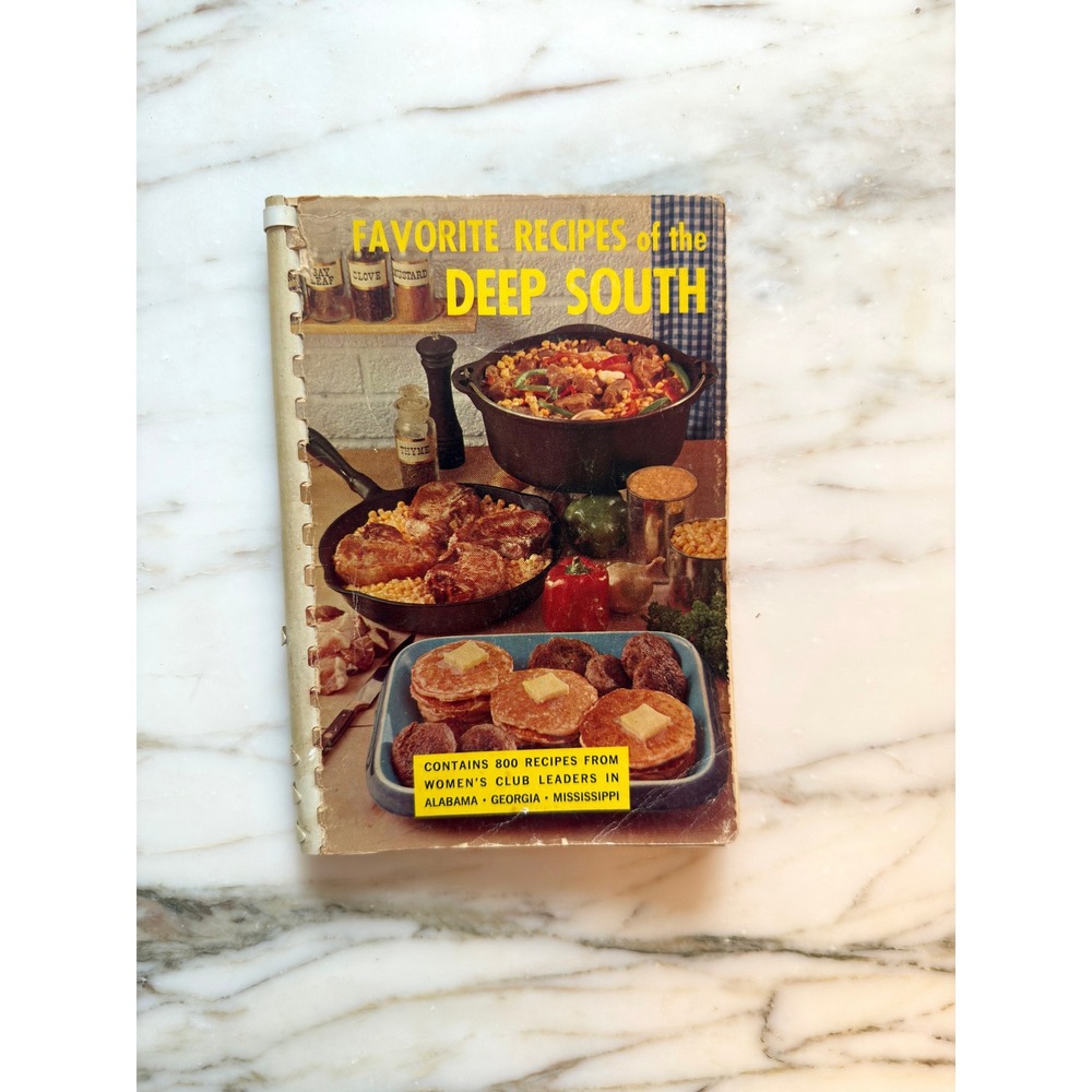 Vintage 1964 Favorite Recipes of the Deep South Southern Cookbook Spiral